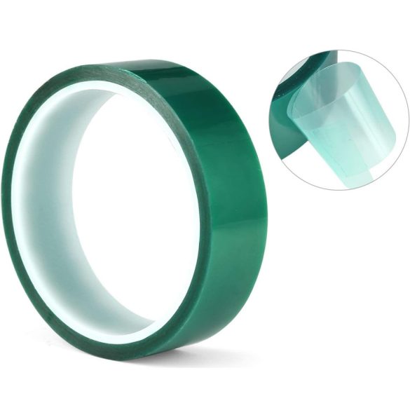 Hőálló ragasztószalag zöld színű,10mm