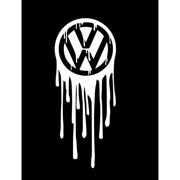 VW logó 21cm x 8.5cm fehér