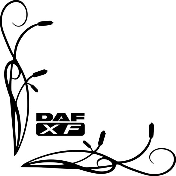 DAF XF  oldalüveg matrica