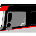 DAF XF  oldalüveg matrica