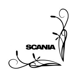 Scania oldalüveg matrica