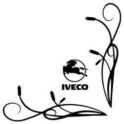 Iveco oldalüveg matrica