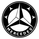 Mercedes logó matrica 