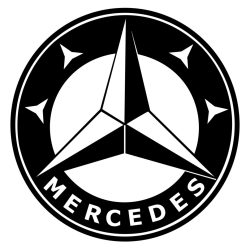 Mercedes logó matrica 