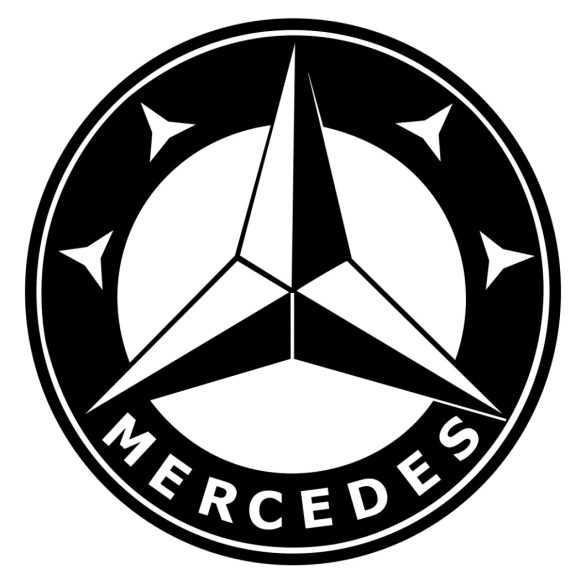 Mercedes logó matrica 