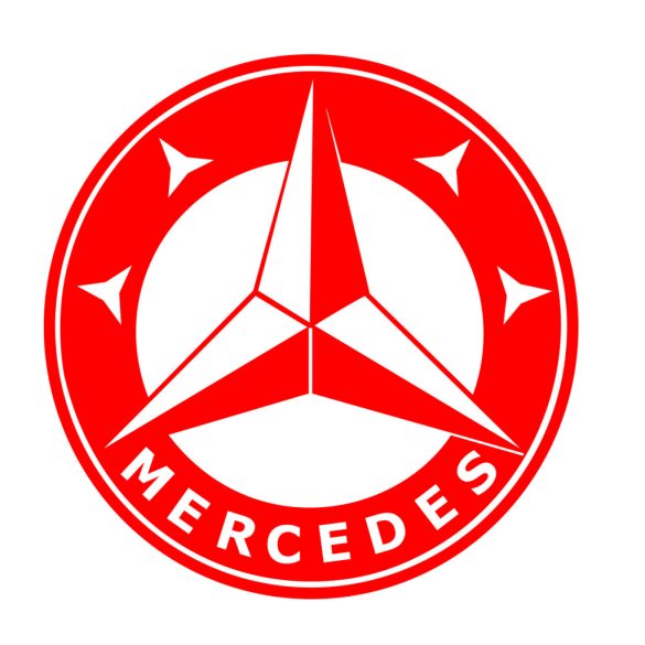 Mercedes logó matrica 