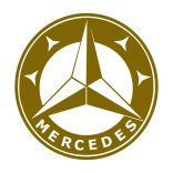 Mercedes logó matrica 
