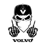 FUCK YOU Volvo matrica,több színben és méretben