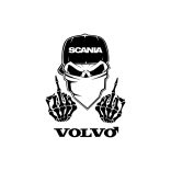 FUCK YOU Volvo matrica,több színben és méretben