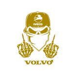FUCK YOU Volvo matrica,több színben és méretben