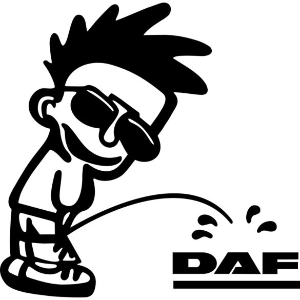 Nevető, pisilő fiú matrica – vagány és provokatív dizájn, több színben és méretben