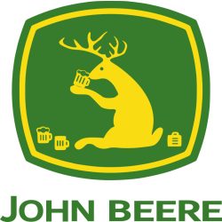  „John Beere” sörivó szarvas matrica