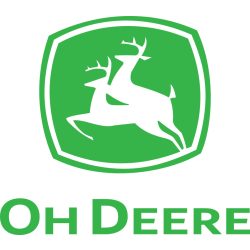 „OH DEERE” matrica – Vicces szarvasos traktor dekor