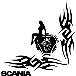 Scania griffes ablak matrica – Egyedi, látványos dizájn