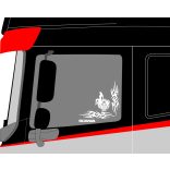 Scania griffes ablak matrica – Egyedi, látványos dizájn