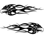 Nonfiguratív sasfej matrica