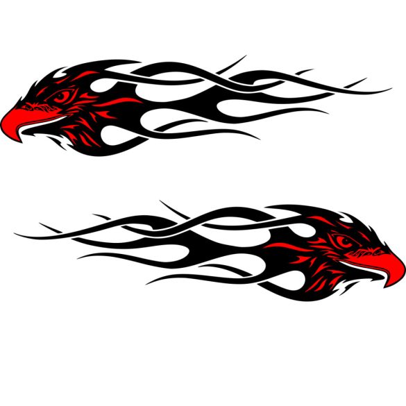 Nonfiguratív sasfej matrica