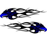 Nonfiguratív sasfej matrica