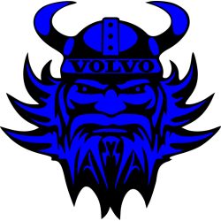  Viking fej matrica teli színnel,Volvo kamionhoz