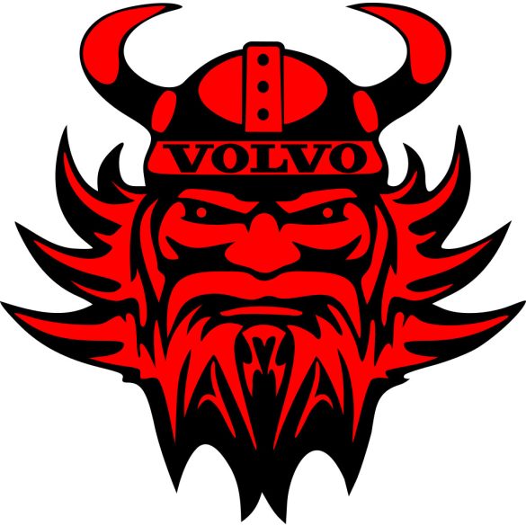  Viking fej matrica teli színnel,Volvo kamionhoz