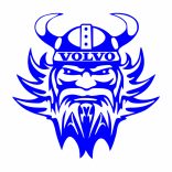 Viking Fej Matrica Volvo Kamionhoz,kontúros – Erő és Stílus Egyben!