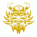 Viking Fej Matrica Volvo Kamionhoz,kontúros – Erő és Stílus Egyben!