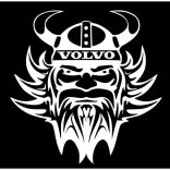 Viking Fej Matrica Volvo Kamionhoz,kontúros – Erő és Stílus Egyben!