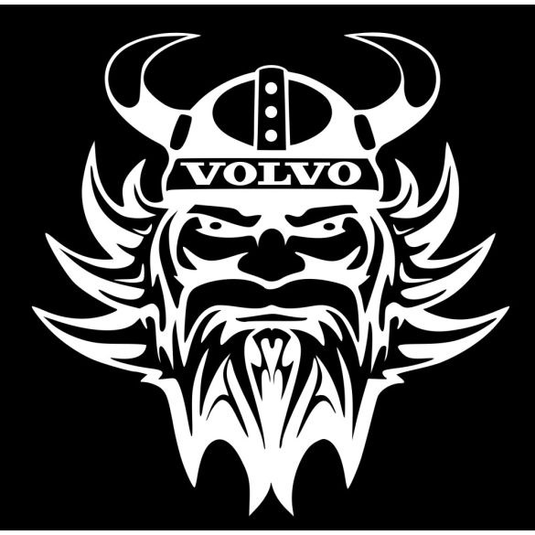 Viking Fej Matrica Volvo Kamionhoz,kontúros – Erő és Stílus Egyben!