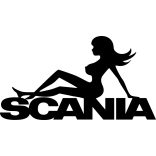 Scania Kamion Matrica – Női Alakkal