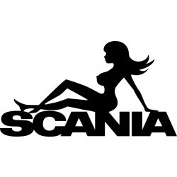 Scania Kamion Matrica – Női Alakkal