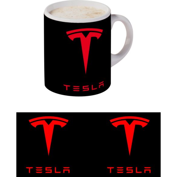 Bögre Tesla logóval