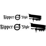 KIPPER VOLVO matrica 2db