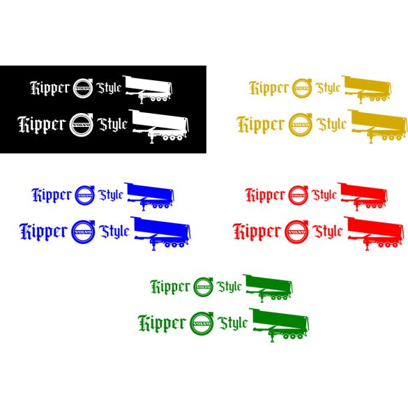 KIPPER VOLVO matrica 2db