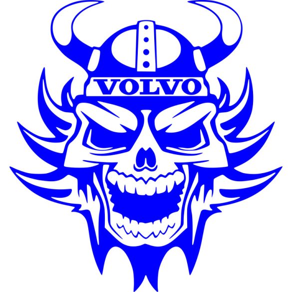 Viking koponya VOLVO felirattal,2db matrica