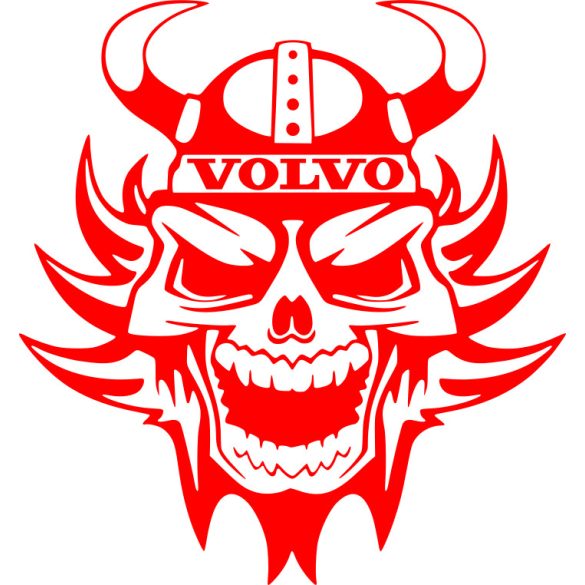 Viking koponya VOLVO felirattal,2db matrica