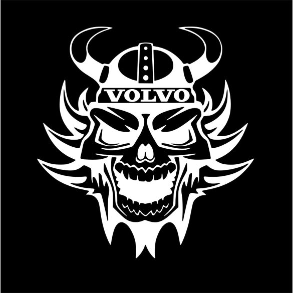 Viking koponya VOLVO felirattal,2db matrica