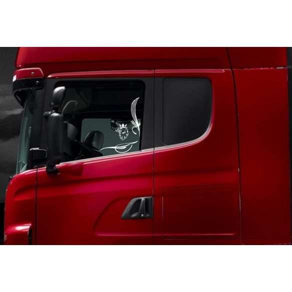 Scania oldalablak matrica  31cm x  31cm