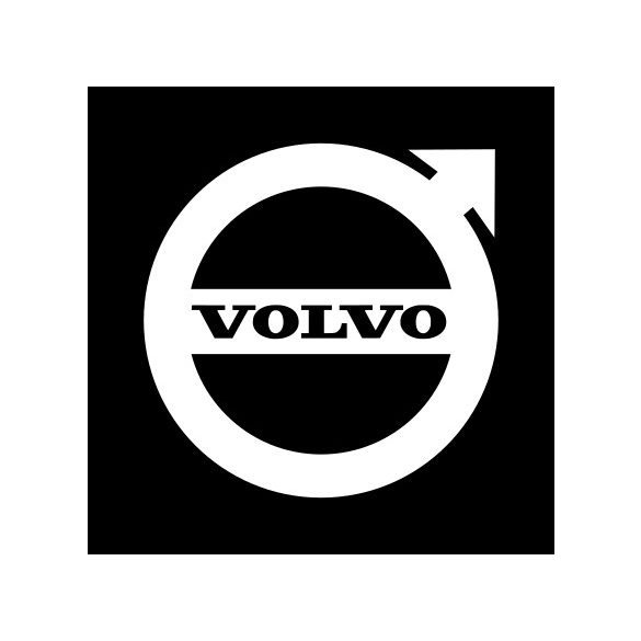 VOLVO LOGÓ MATRICA 15CM X 15CM FEHÉR