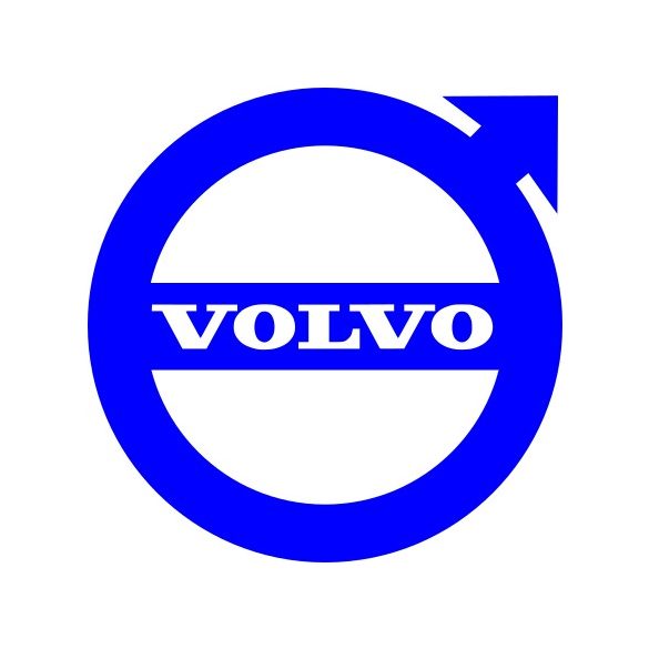 VOLVO LOGÓ MATRICA 15CM X 15CM KÉK