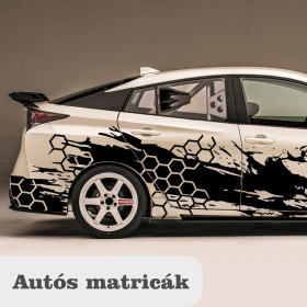Autó-motor matricák időjárás álló,5-6 év tartosságú kültéri fóliából