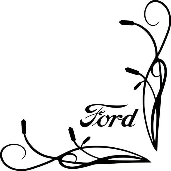 Ford oldalüveg matrica 02