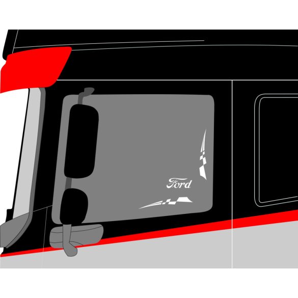 Ford oldalüveg matrica 04