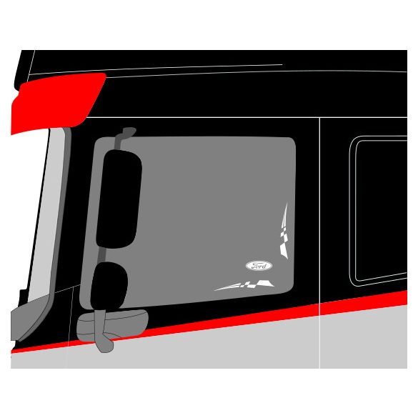 Ford oldalüveg matrica 06