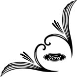 Ford oldalüveg matrica 07