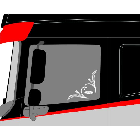 Ford oldalüveg matrica 07