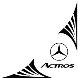 Mercedes oldalüveg matrica 02