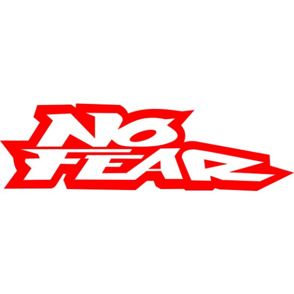 NoFear matrica,25cmx7.5cm,piros