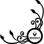 Renault oldalüveg matrica