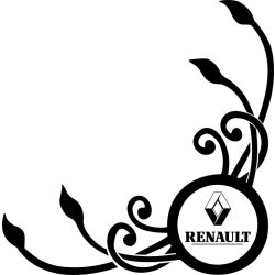 Renault oldalüveg matrica
