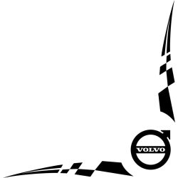 Volvo oldalüveg matrica